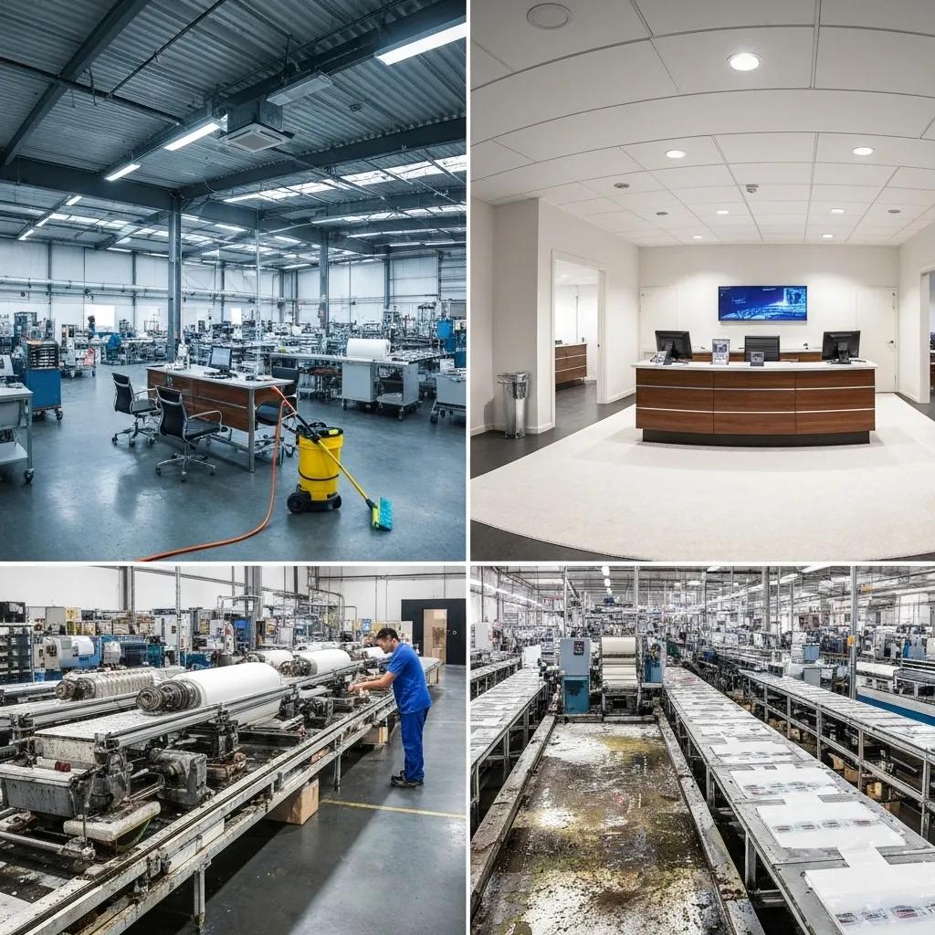 Busy commercial space showing areas often overlooked by standard cleaning plans