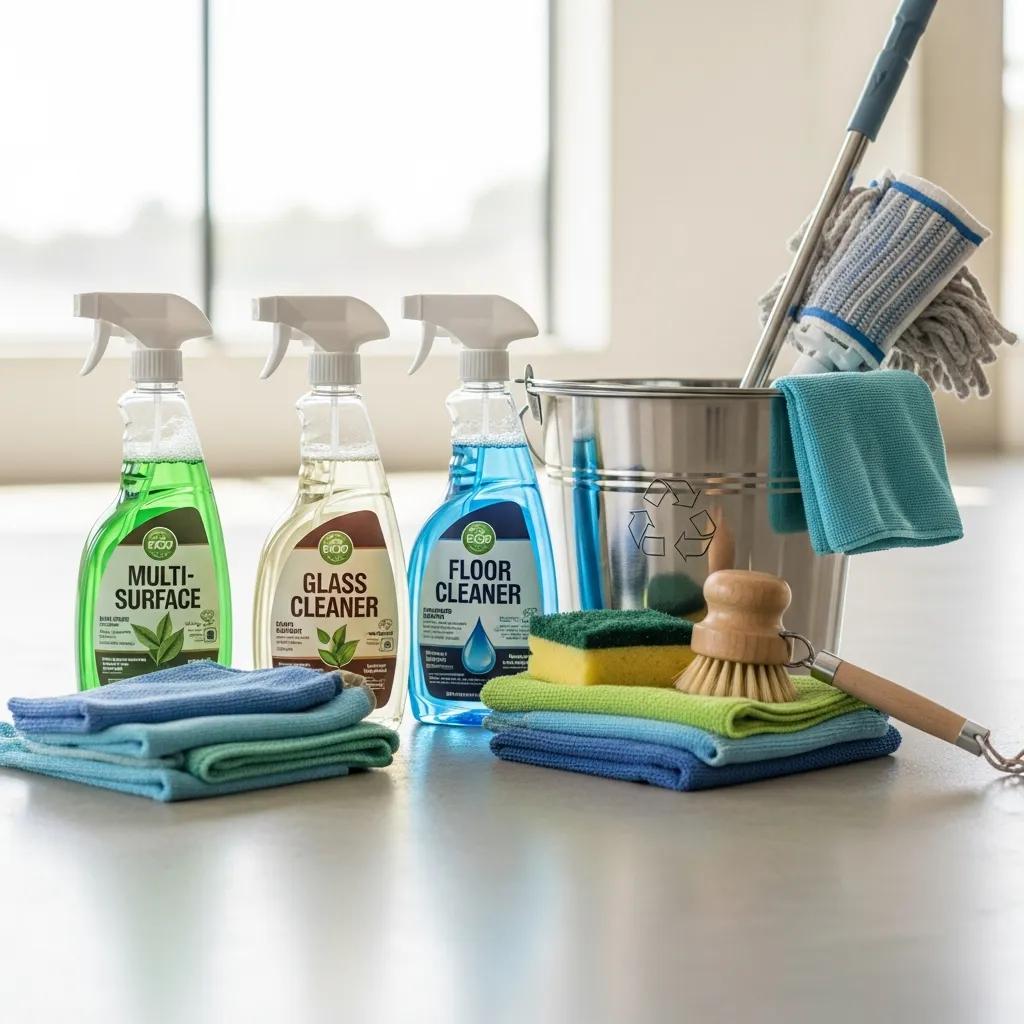 Table of eco-friendly cleaning products used by Maid4you