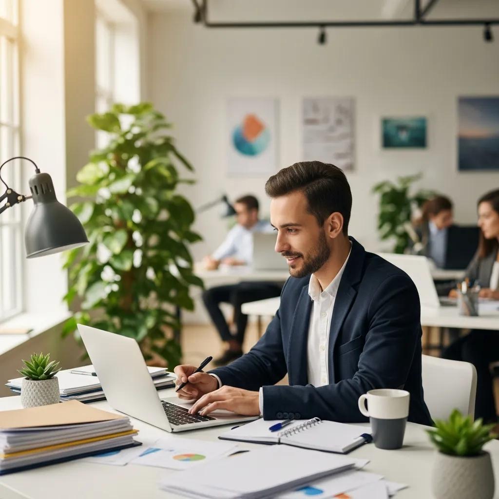 Clean office environment boosting employee focus and productivity